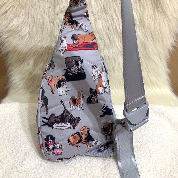VERA BRADLEY Retired Convertible Reactive Sling Backpack BEST IN SHOW Dogs - Picture 10 of 16